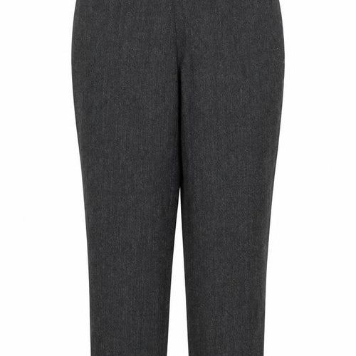 Marks and Spencer Womens Grey Polyester Carrot Trousers Size 14 L26 in Regular Zip
