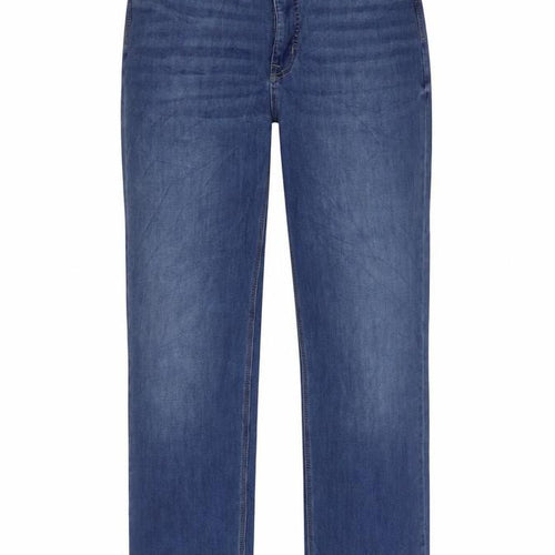 Magic Womens Blue Cotton Straight Jeans Size 34 in L20.5 in Regular Zip
