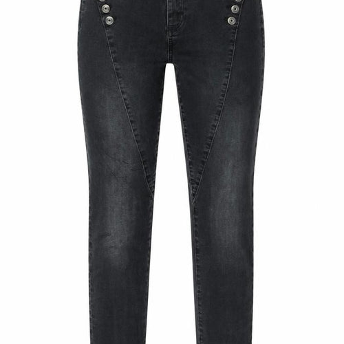 Preworn Womens Black Cotton Skinny Jeans Size 4 L30 in Slim Zip