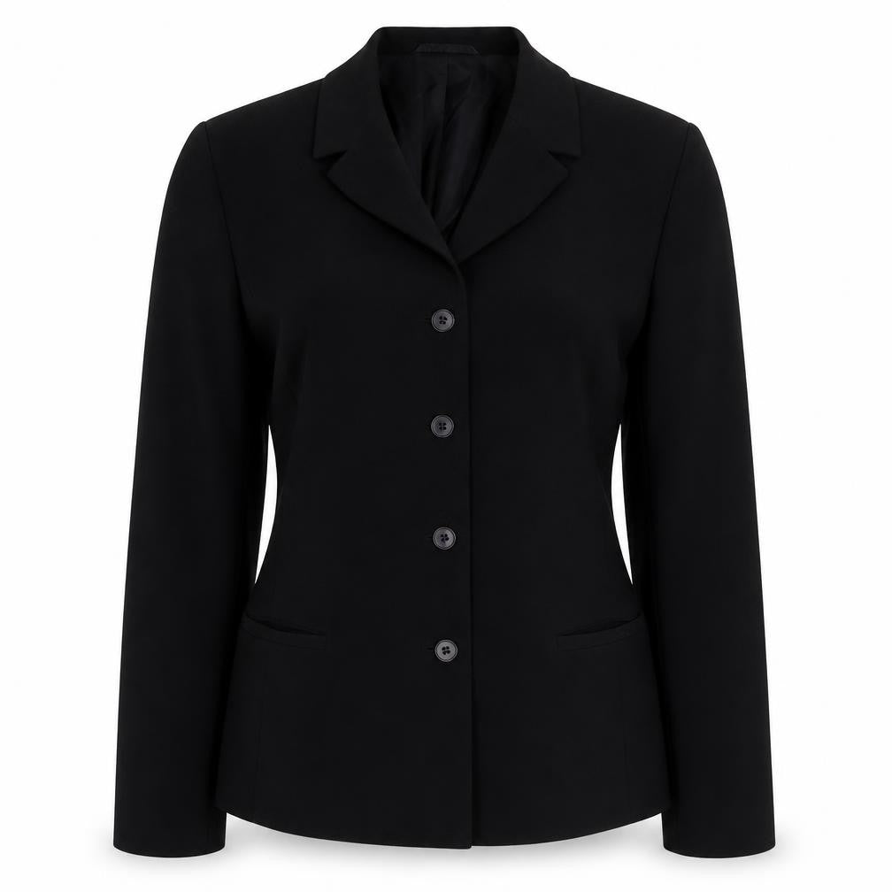Front view of Next women’s blue jacket blazer, size UK 10, button