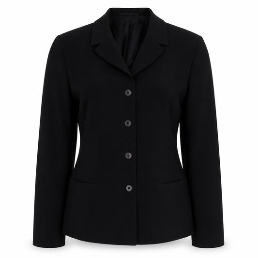 Front view of Next women’s blue jacket blazer, size UK 10, button