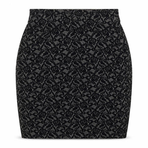Vevomoda Womens Black Floral Polyester Mini Skirt Size XS