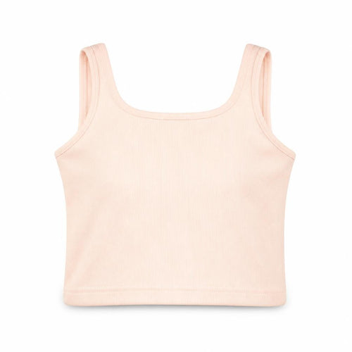 George Girls Pink Polyester Cropped Tank Size 12-13 Years Round Neck Pullover
