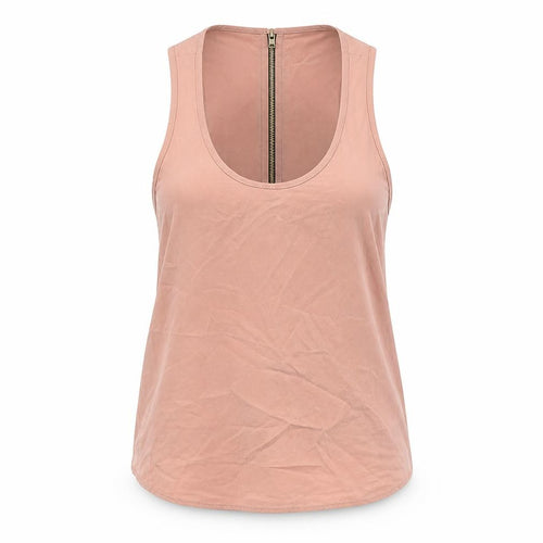 Topshop Womens Pink Polyester Camisole Tank Size 8 Scoop Neck