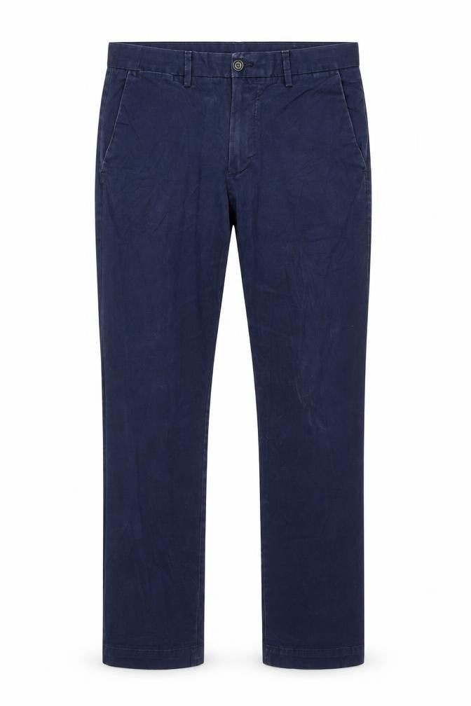 Gap Mens Blue Cotton Trousers Size 32 in L39 in Regular Zip