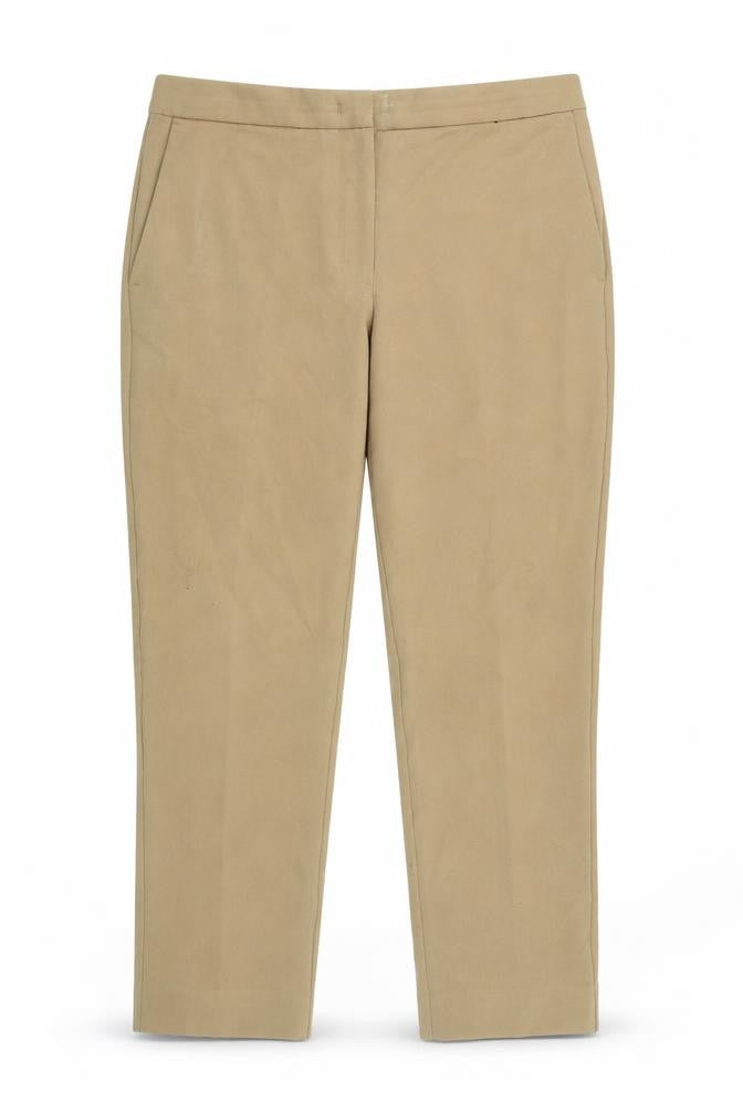 Marks and Spencer Womens Brown Polyester Carrot Trousers Size 12 L24.5 in Regular Zip