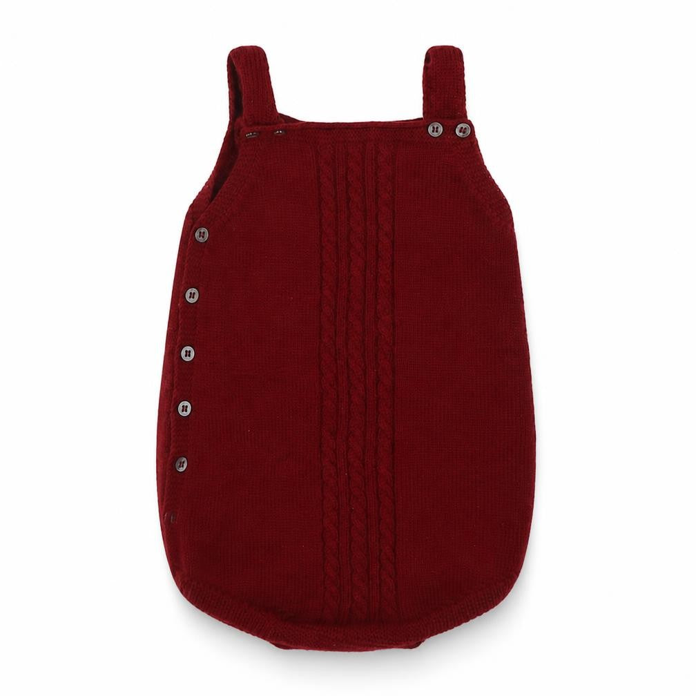 Wedoble Baby Red Acrylic Bodysuit Outfit/Set Size 24 Months Button