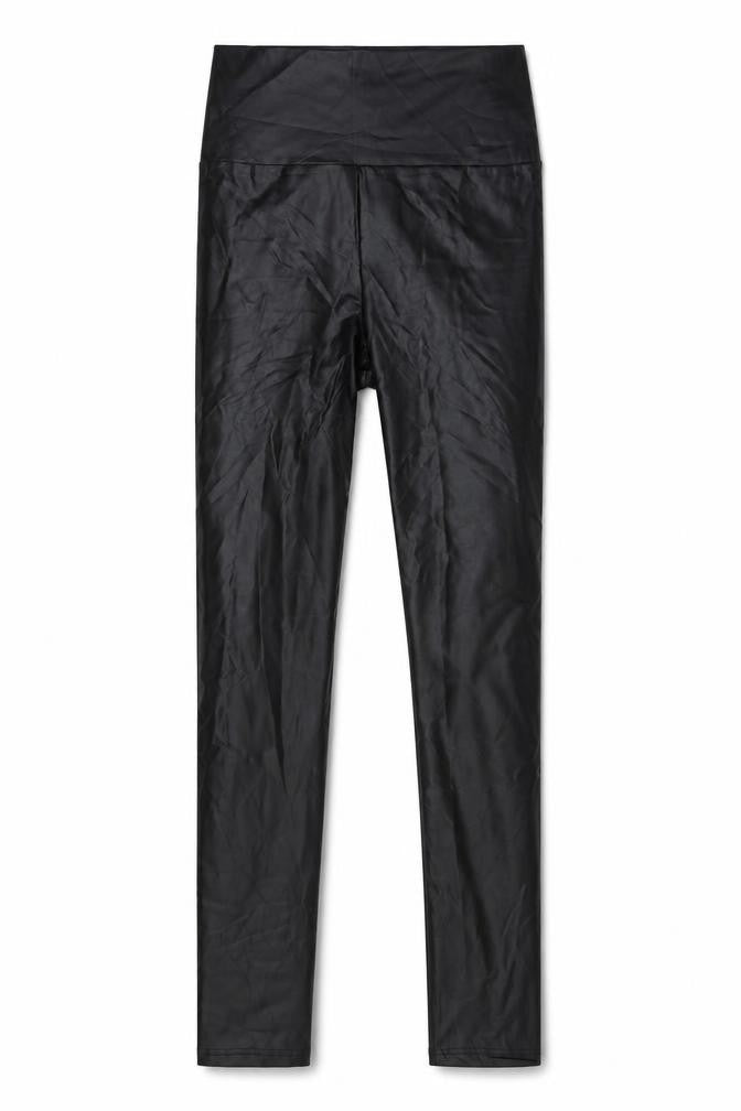 everbellus Womens Black Polyester Jegging Leggings Size L L29 in