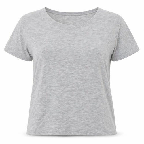 Marks and Spencer Womens Grey Polyester Jersey T-Shirt Size 6 Crew Neck