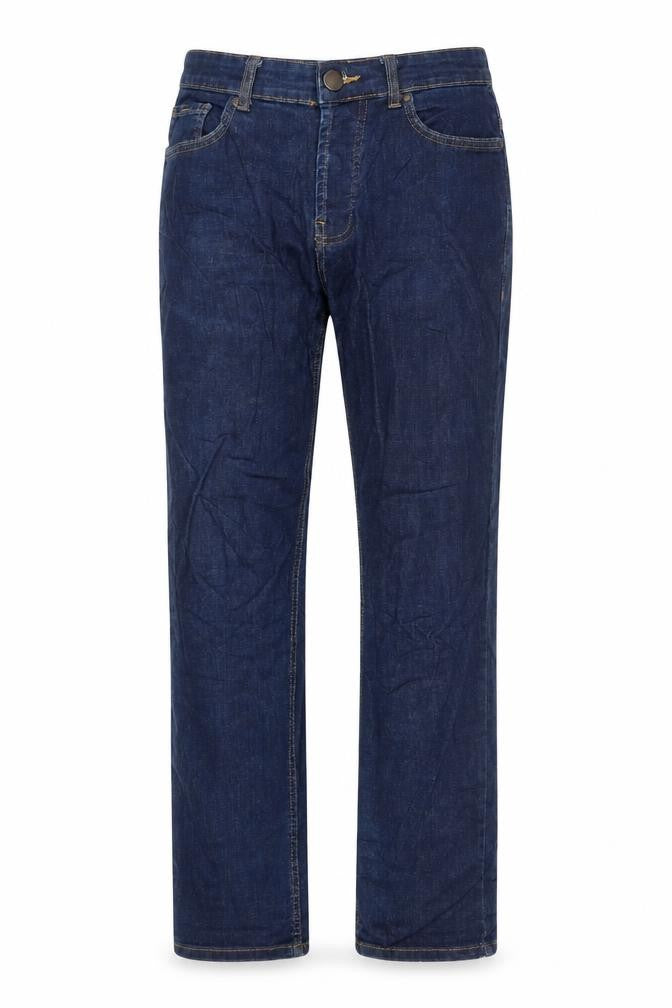Primark Womens Blue Cotton Straight Jeans Size 28 in L30 in Regular Zip