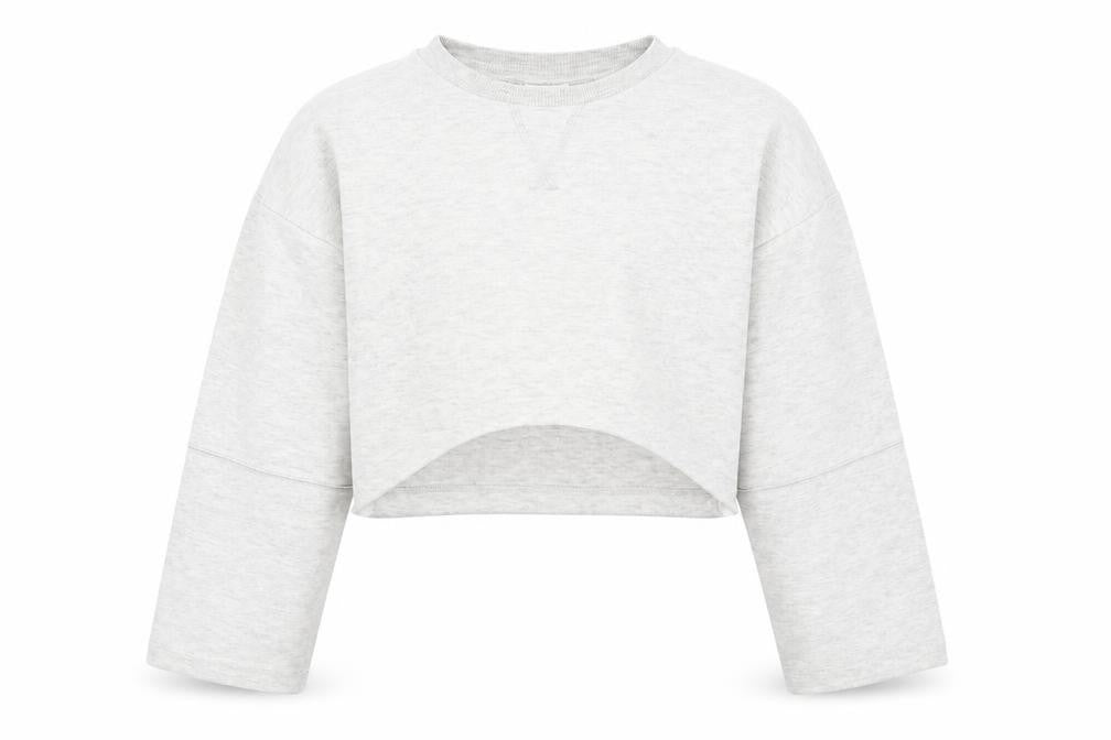Zara Girls Grey Polyester Pullover Sweatshirt Size 9 Years Pullover