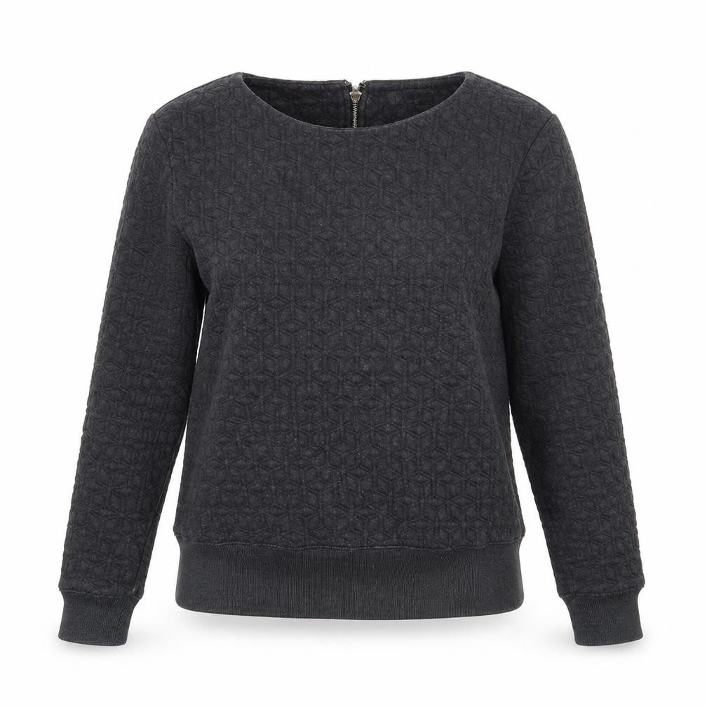 Gap Womens Grey Polyester Pullover Sweatshirt Size M Zip