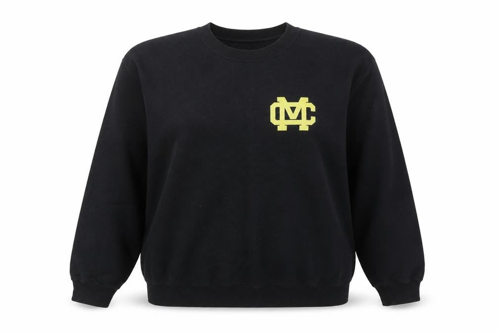 Topshop Womens Black Polyester Pullover Sweatshirt Size L Pullover