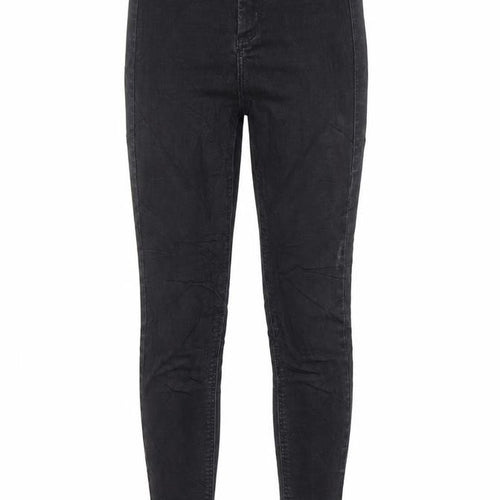 Topshop Womens Black Cotton Skinny Jeans Size 26 in L30 in Regular Zip