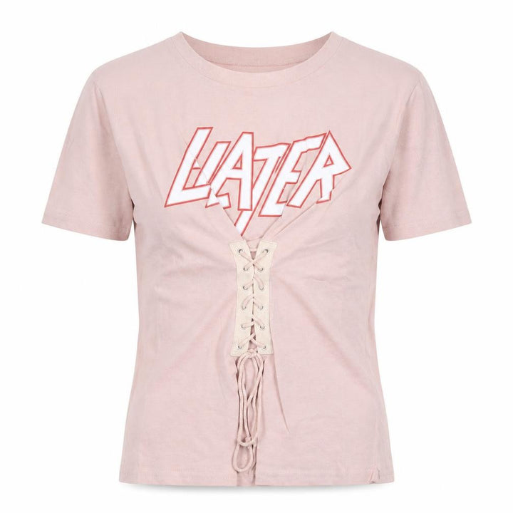 Eight Paris Womens Pink Cotton Basic T-Shirt Size S Round Neck