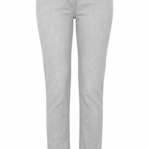 Drainpipe Womens Grey Cotton Skinny Jeans Size 8 L30 in Regular Button