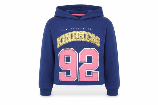 Studio Girls Blue Cotton Pullover Hoodie Size 12-13 Years Pullover