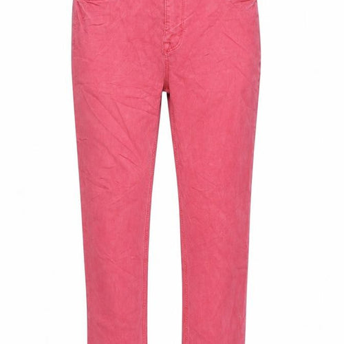 Marks and Spencer Womens Red Cotton Cropped Jeans Size 8 L21 in Regular Zip