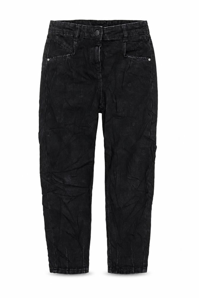 NEXT Girls Black 100% Cotton Tapered Jeans Size 8 Years Regular Zip