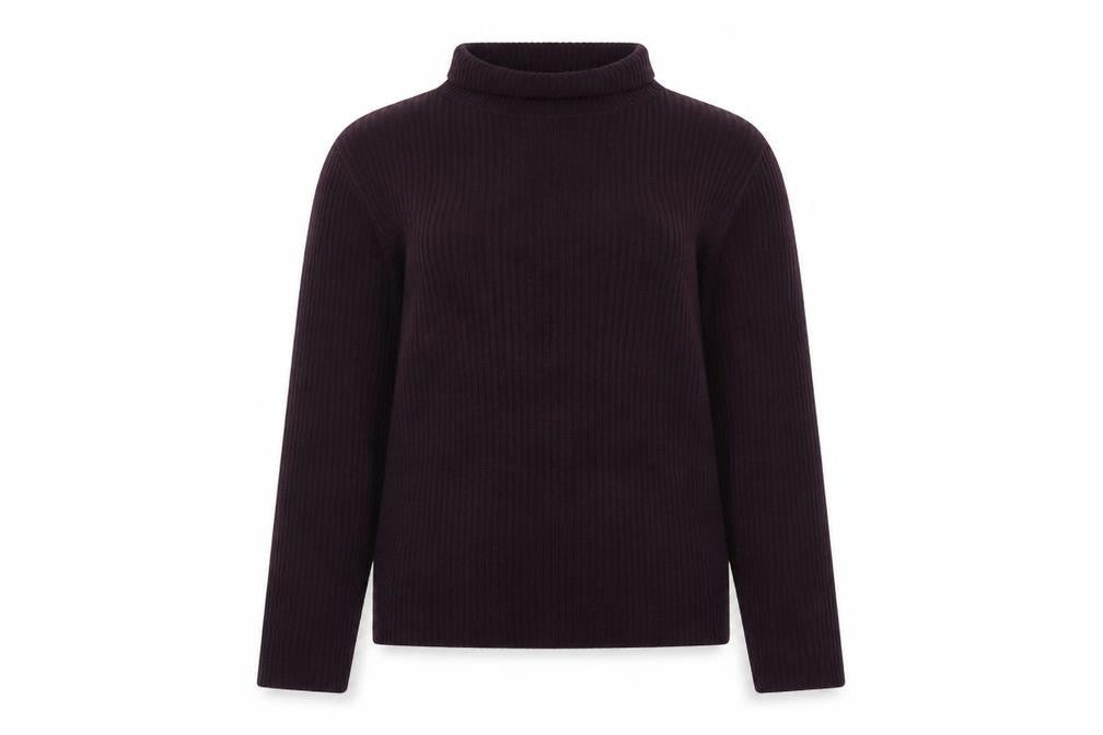 Originals Womens Purple Roll Neck Acrylic Pullover Jumper Size 14