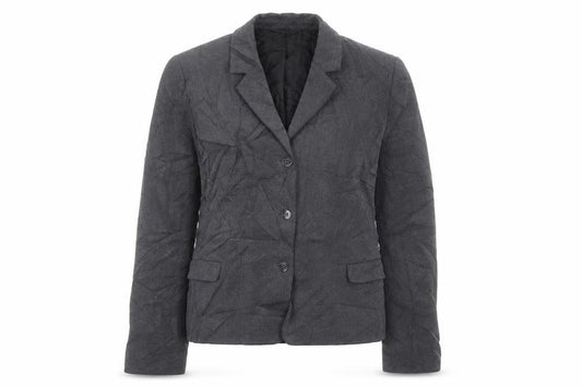 Front view of Next women’s grey jacket blazer, size UK 10, button