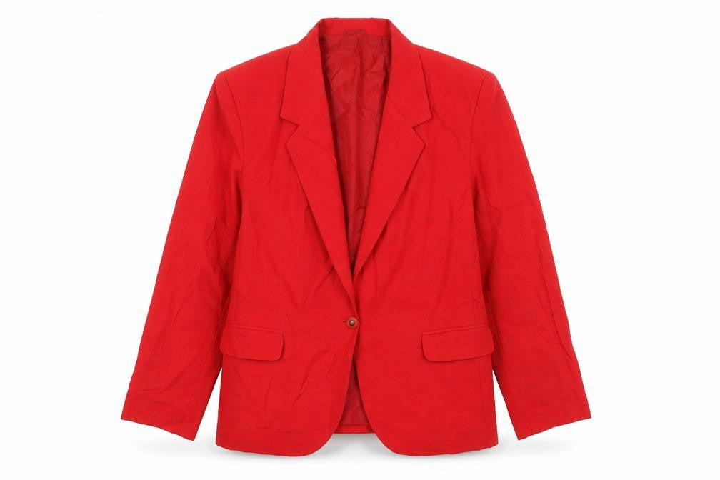 Littlewoods Womens Red Jacket Blazer Size 2 Button