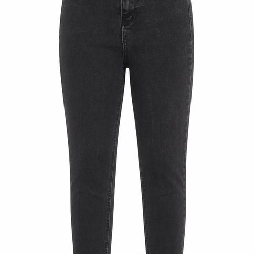 addax Womens Black Cotton Skinny Jeans Size 6 L24 in Regular Button