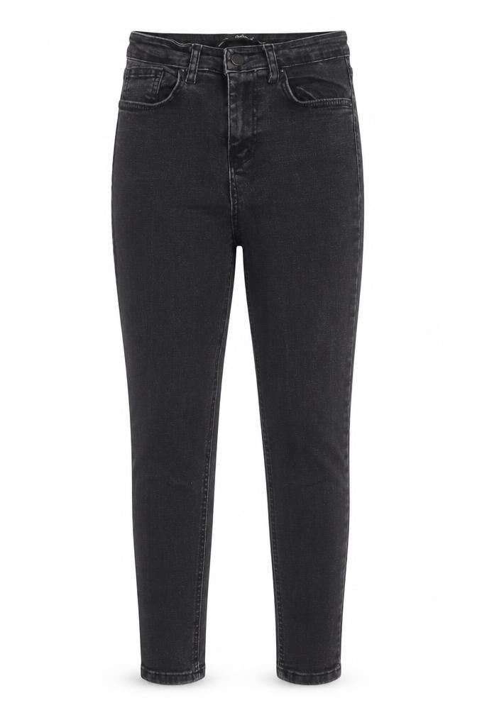 addax Womens Black Cotton Skinny Jeans Size 6 L24 in Regular Button