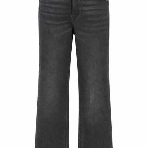 Pull&Bear Womens Black Cotton Straight Jeans Size 6 L27 in Regular Zip