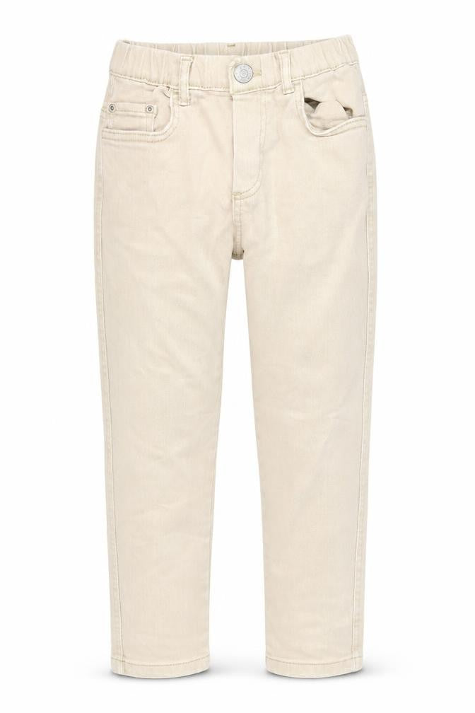 Zara Girls Ivory Cotton Straight Jeans Size 8 Years Regular Zip
