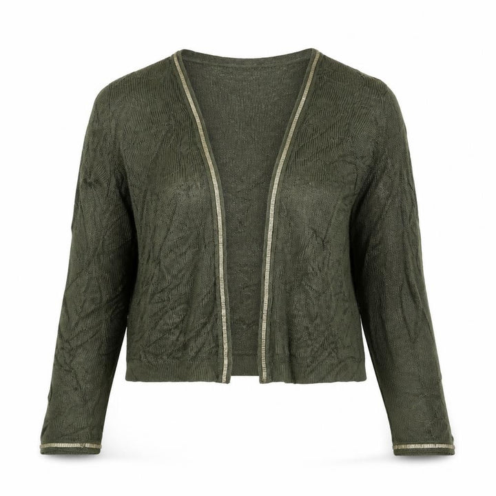 Per Una Womens Green V-Neck Viscose Cardigan Jumper Size 10
