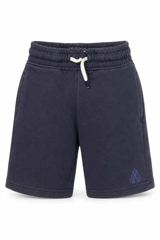 NEXT Boys Blue Cotton Sweat Shorts Size 5-6 Years Regular Drawstring