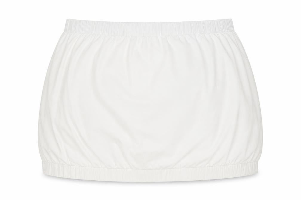 NEXT Womens White Cotton Cropped Tank Size 22 Off the Shoulder