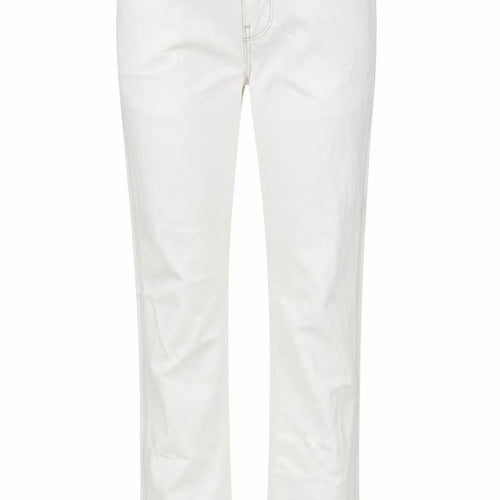 Preworn Womens White 100% Cotton Skinny Jeans Size 30 in L29 in Regular Zip