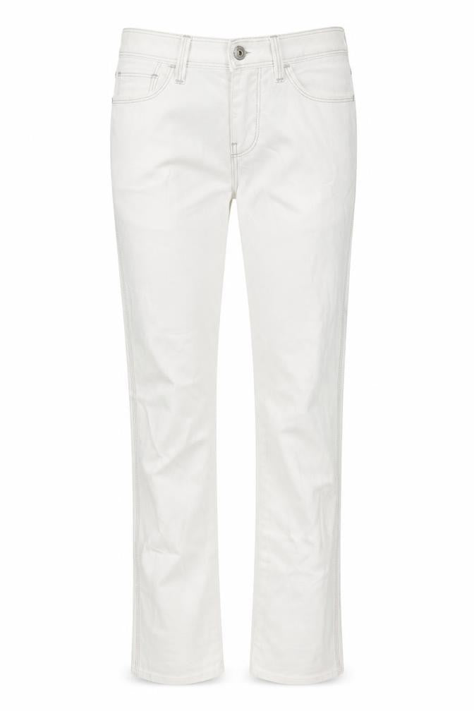 Preworn Womens White 100% Cotton Skinny Jeans Size 30 in L29 in Regular Zip