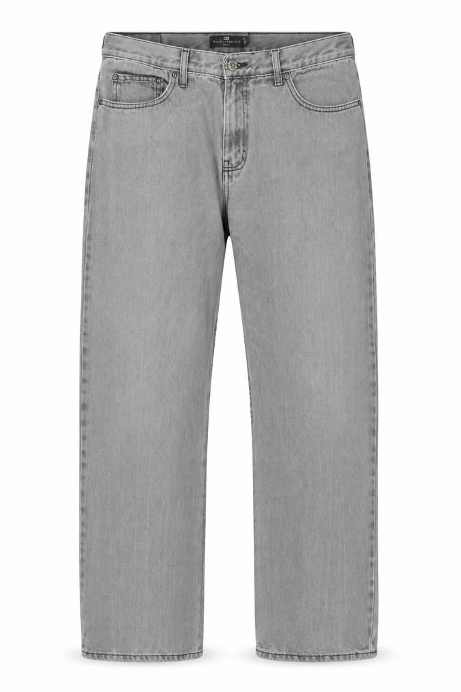 Marks and Spencer Womens Blue Cotton Straight Jeans Size 34 in L31 in Regular Button