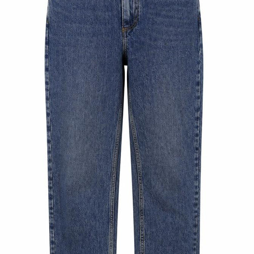 Denim & Co. Womens Blue Cotton Mom Jeans Size 8 L28 in Regular Button