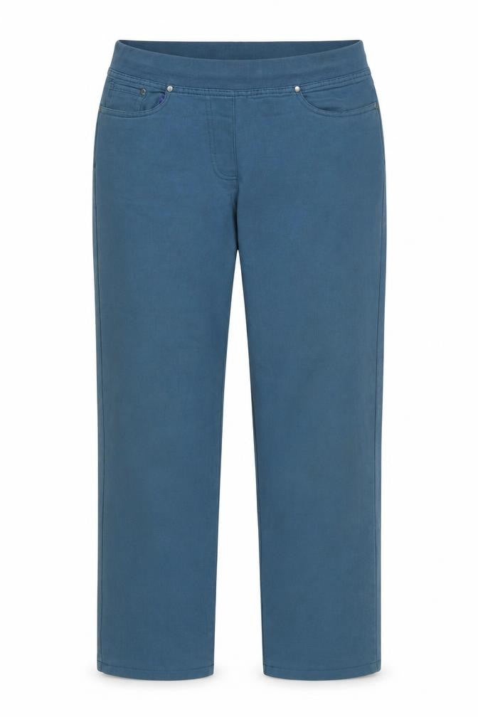 Epilogue Womens Blue Cotton Trousers Size 14 L28 in Regular
