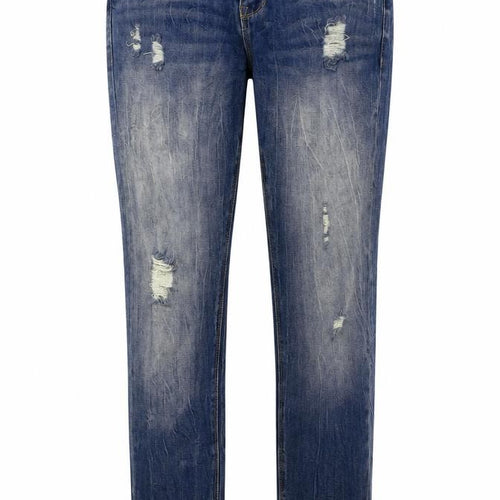 Denim & Co. Womens Blue Cotton Skinny Jeans Size 6 L31 in Regular Button