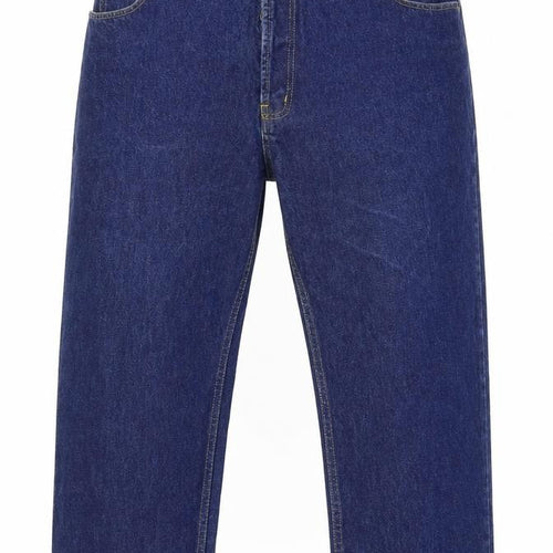 Americano Mens Blue Cotton Cropped Jeans Size 42 in L23 in Regular Button
