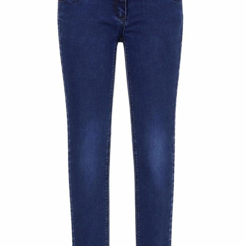 NEXT Girls Blue Cotton Skinny Jeans Size 11 Years Regular Button
