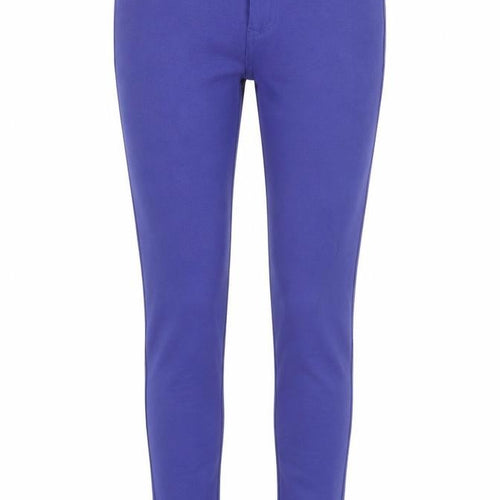 Yu & Me Womens Purple Cotton Trousers Size M L26 in Regular Button