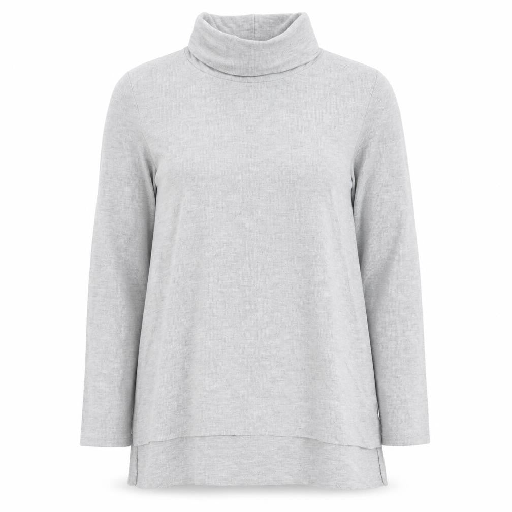 Primark Womens Grey Roll Neck Polyester Pullover Jumper Size 12