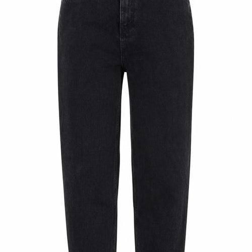 Zara Womens Black Cotton Straight Jeans Size 6 L26 in Regular Zip