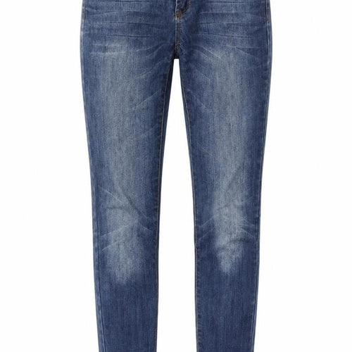 Denim & Co. Womens Blue Polyester Skinny Jeans Size 8 L30 in Regular Zip