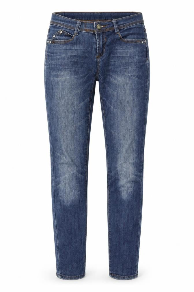Denim & Co. Womens Blue Polyester Skinny Jeans Size 8 L30 in Regular Zip