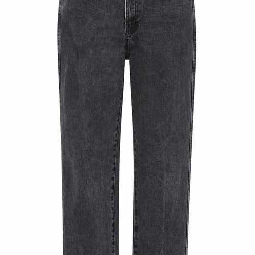 Pull&Bear Womens Grey Cotton Straight Jeans Size 8 L26 in Regular Zip - Distressed hem