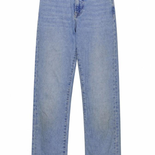 New Look Girls Blue Cotton Straight Jeans Size 10 Years Regular Button