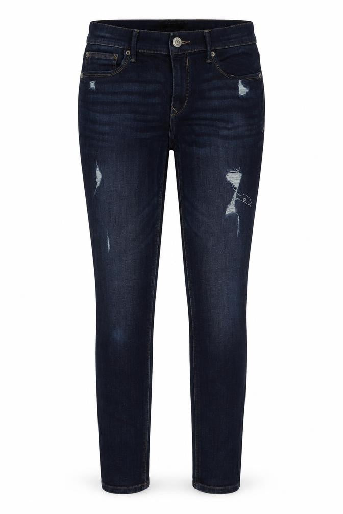 Express Womens Blue Cotton Skinny Jeans Size 8 L30 in Regular Button