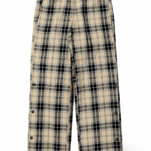 Stradivarius Womens Yellow Plaid Polyester Trousers Size XS L31 in Regular